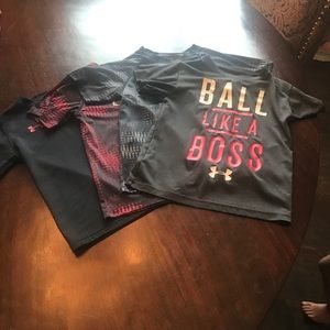 4 boys under armour shirts